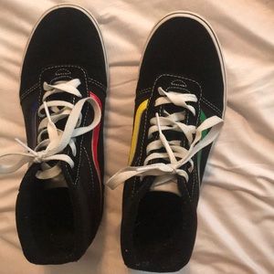 red-blue-green-yellow vans